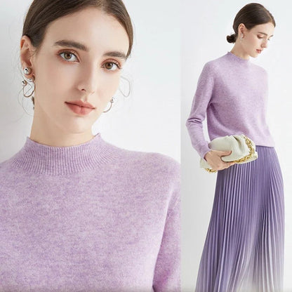 Lässiger halber Rollkragenpullover
