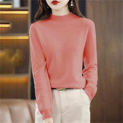 Lässiger halber Rollkragenpullover