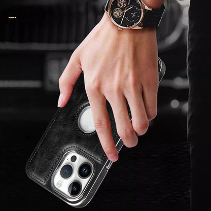 Luxus-Business-All-in-One-TPU-iPhone-Hülle mit magnetischem, freiliegendem Etikett