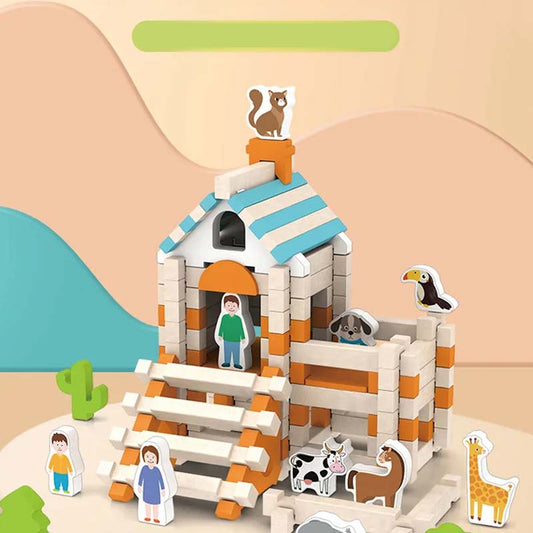 Koulutuspuinen rakennuspalikkasarja