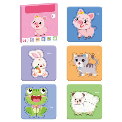 🎅 Jouluen Esimyynti -50% ALE✨ Lasten Hedelmäeläim Palapelit