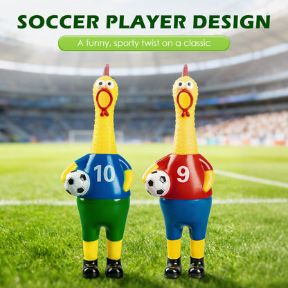 Novelty Screaming Soccer Chicken Toy