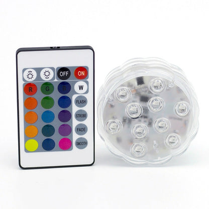 🔥Desconto de 50% no último dia!🔥Lâmpadas LED subaquáticas à prova de água com controlo remoto para piscina