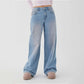 🔥50% DESCONTO 💥 Calça de ganga de Mulher Estilo Vintage com Corte Relaxado | Estilo Retro e Conforto para o Dia Todo 👖✨