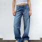 🔥50% DESCONTO 💥 Calça de ganga de Mulher Estilo Vintage com Corte Relaxado | Estilo Retro e Conforto para o Dia Todo 👖✨