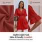 🔥50% DESCONTO 💥 Vestido chique com decote em V e detalhes em renda vazada | Estilo elegante e feminino para o dia a dia 👗✨