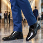 📢📢50% de desconto!! ⏰ Sapatos elegantes e brilhantes em pele PU – Sapatos clássicos para homem