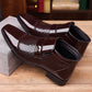 📢📢50% de desconto!! ⏰ Sapatos elegantes e brilhantes em pele PU – Sapatos clássicos para homem