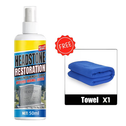 Spray para limpeza e restauração de lápides