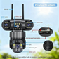 📢📢40% DE DESCONTO!!!⏰Câmara de segurança Wi-Fi para exterior de 6K e 9 MP | Zoom de 10x, 3 lentes, PTZ de 360° | Resistente à água (IP66), visão noturna a cores, áudio bidirecional, deteção de movimento