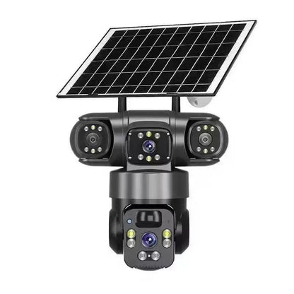 📢📢40% DE DESCONTO!!!⏰Câmara de segurança Wi-Fi para exterior de 6K e 9 MP | Zoom de 10x, 3 lentes, PTZ de 360° | Resistente à água (IP66), visão noturna a cores, áudio bidirecional, deteção de movimento