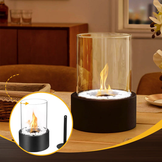 Fogueira de mesa para interior e exterior