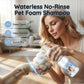 Shampoo em espuma para animais de estimação sem água e sem enxágue