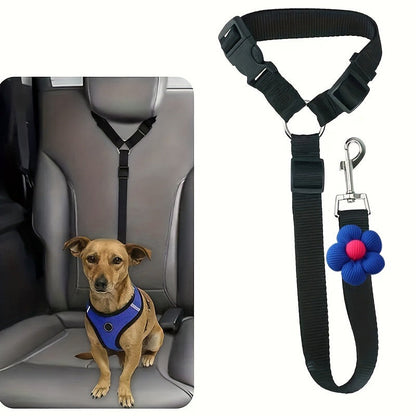 Cinto de segurança para cães 2 em 1 e guia de passeio